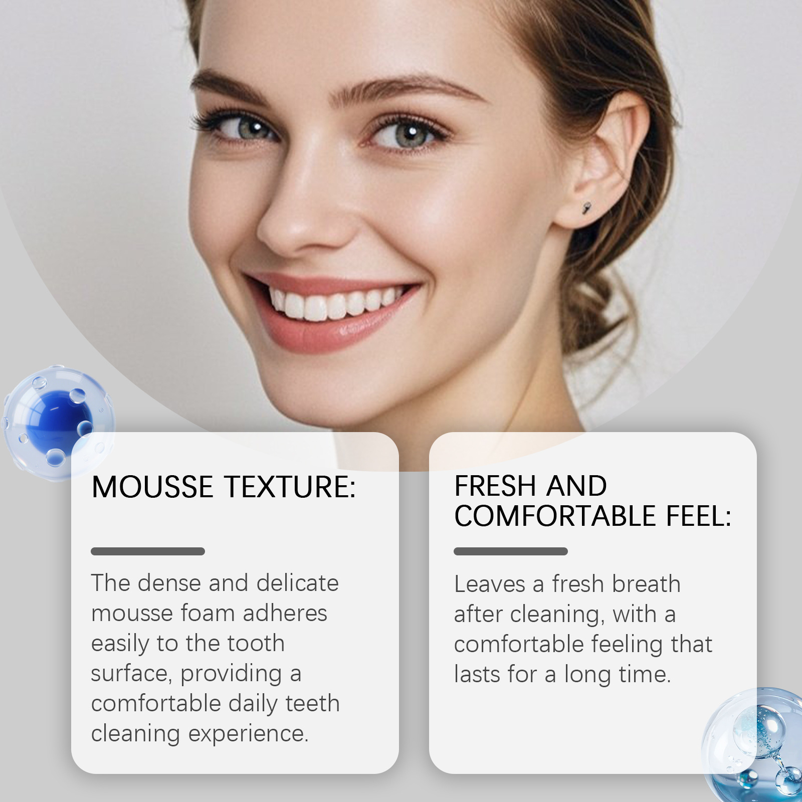 Teeth Whitening Foam Toothpaste - Mousse dentifrice blanchissante 5D pour dents