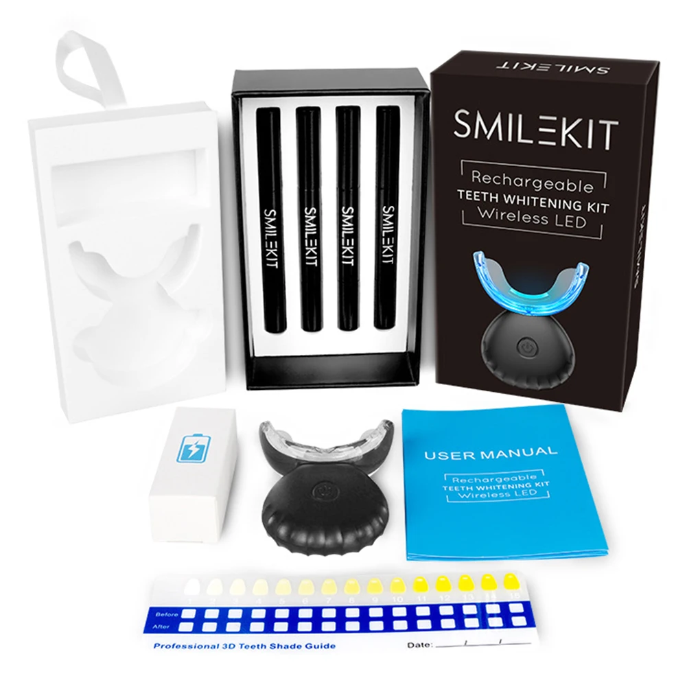 Teeth Whitening Blue Light - Kit de blanchiment des dents dentaires