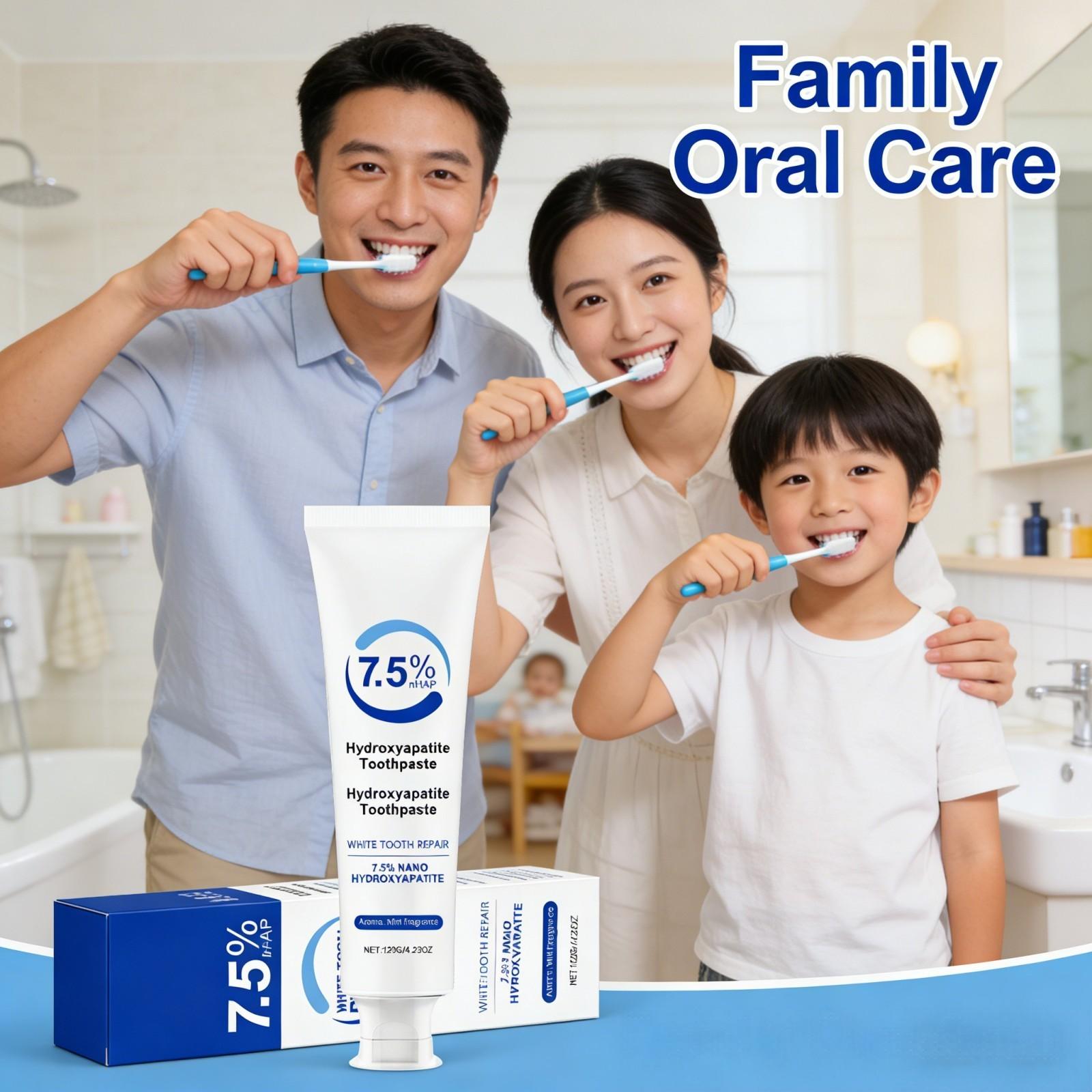 Teeth Whitening Foam Toothpaste - Dentifrice au Nano Hydroxyapatite - Saveur