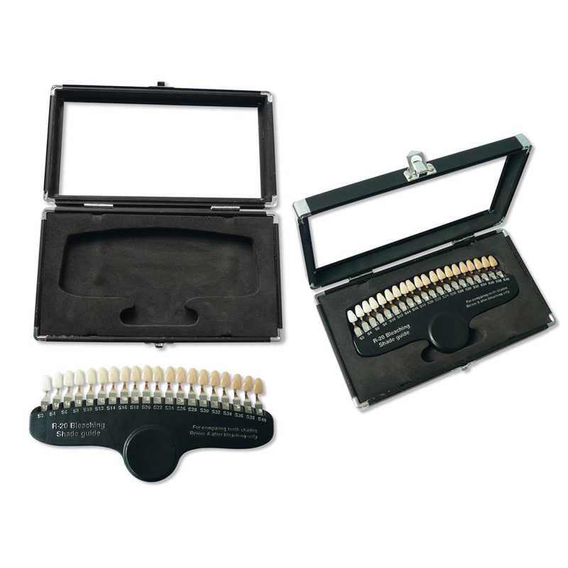 Teeth Whitening Free - Nuancier dentaire professionnel de 20 couleurs,