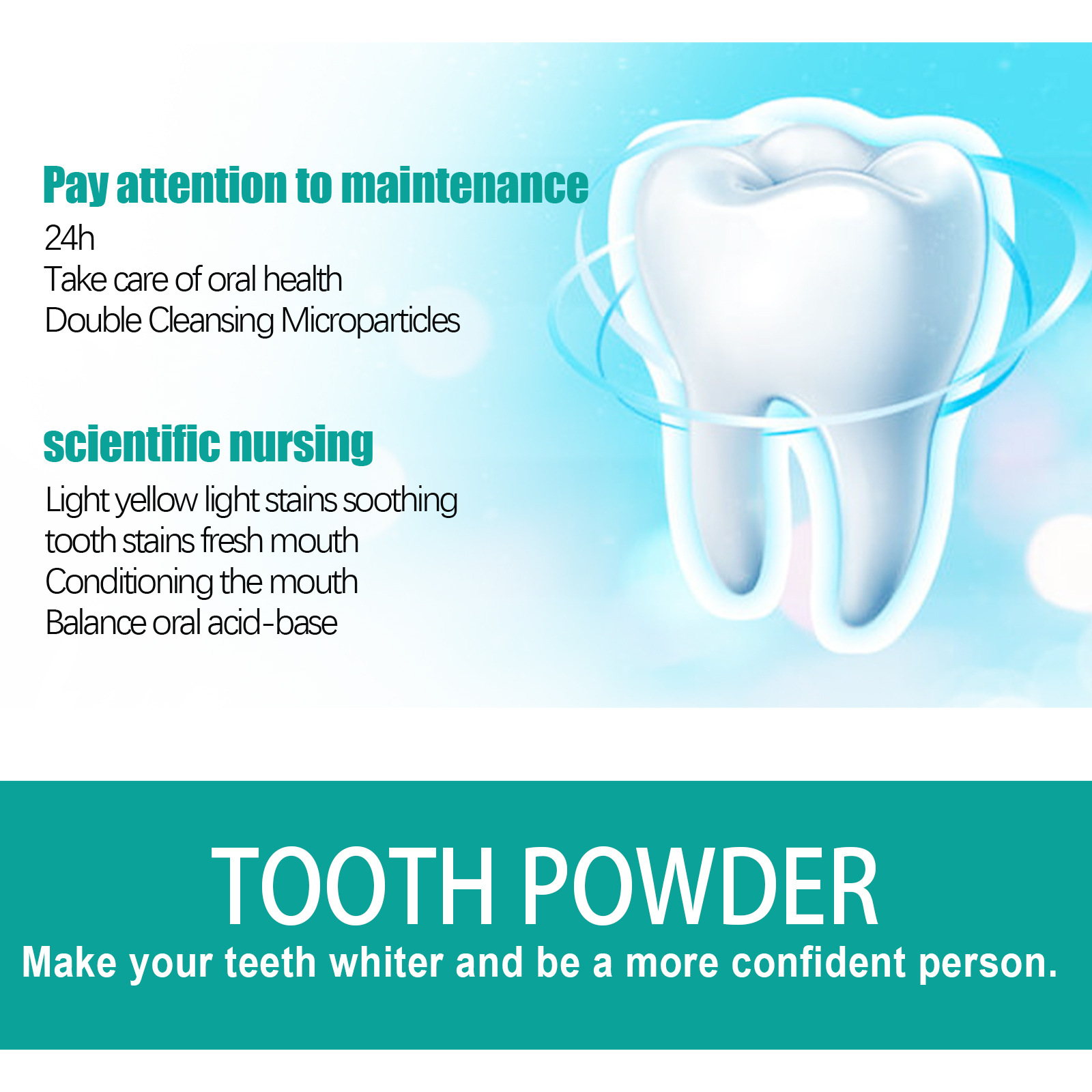 Poudre à dents de menthe halei - Teeth Whitening Powder avis et prix