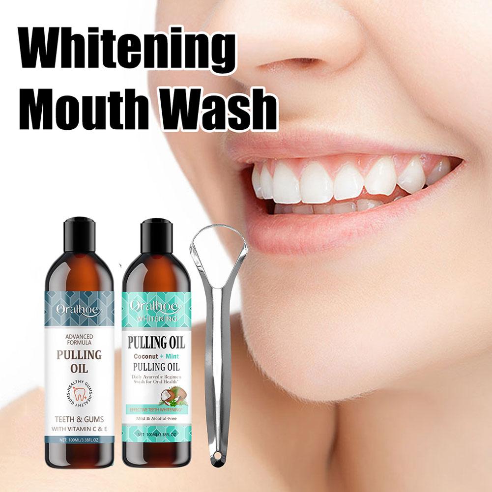 Huile de Coco Menthe pour Bain - Teeth Whitening Oil Pulling avis et prix
