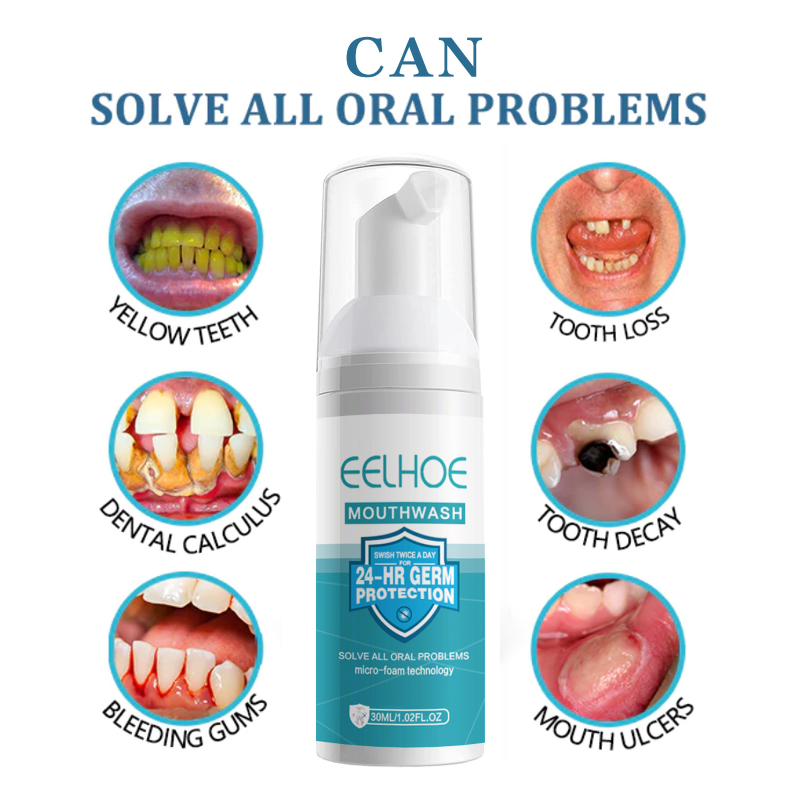 EELHOE blanchiment des dents n - Teeth Whitening Foam Toothpaste avis et prix