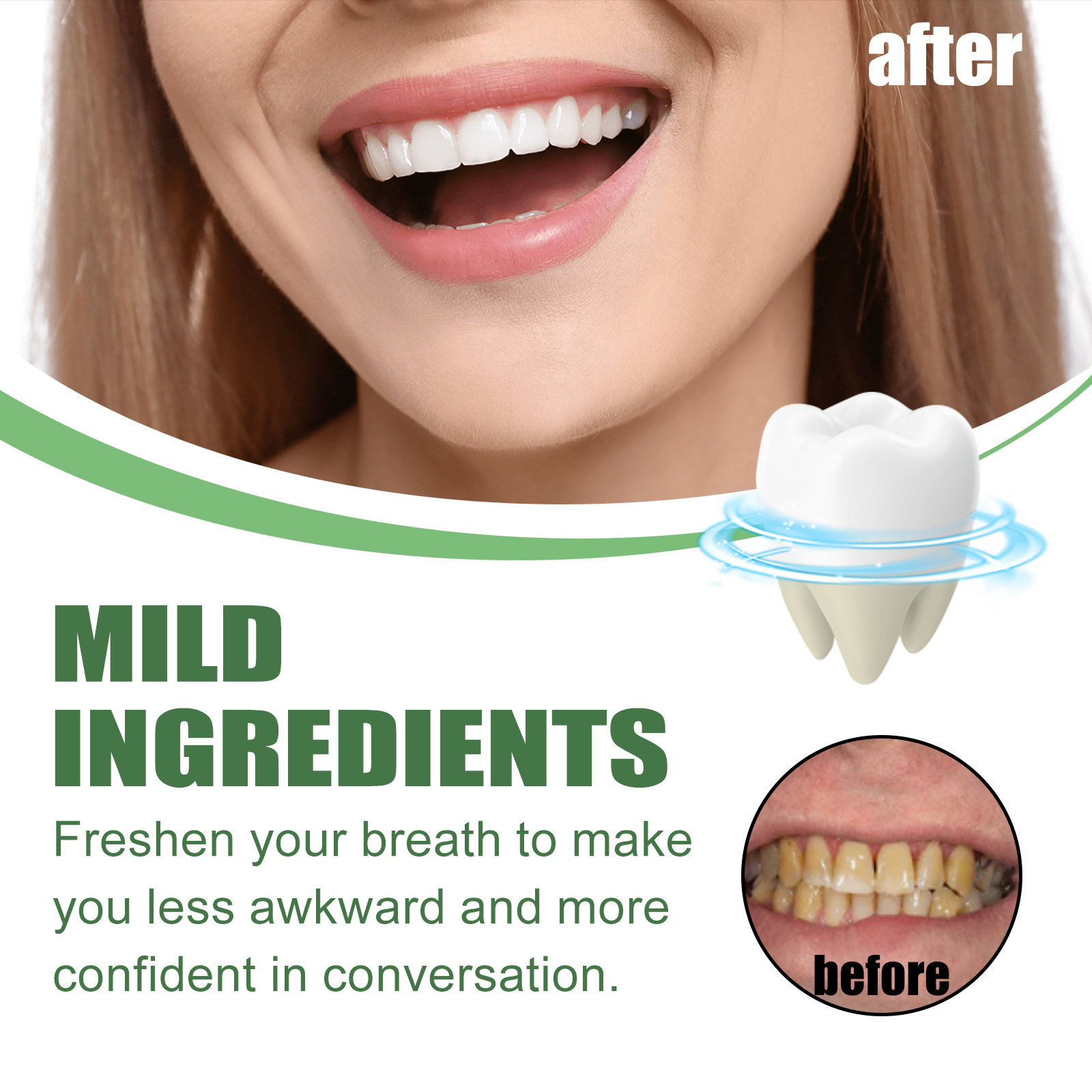 Mousse blanchissante portable  - Teeth Whitening Foam Toothpaste avis et prix
