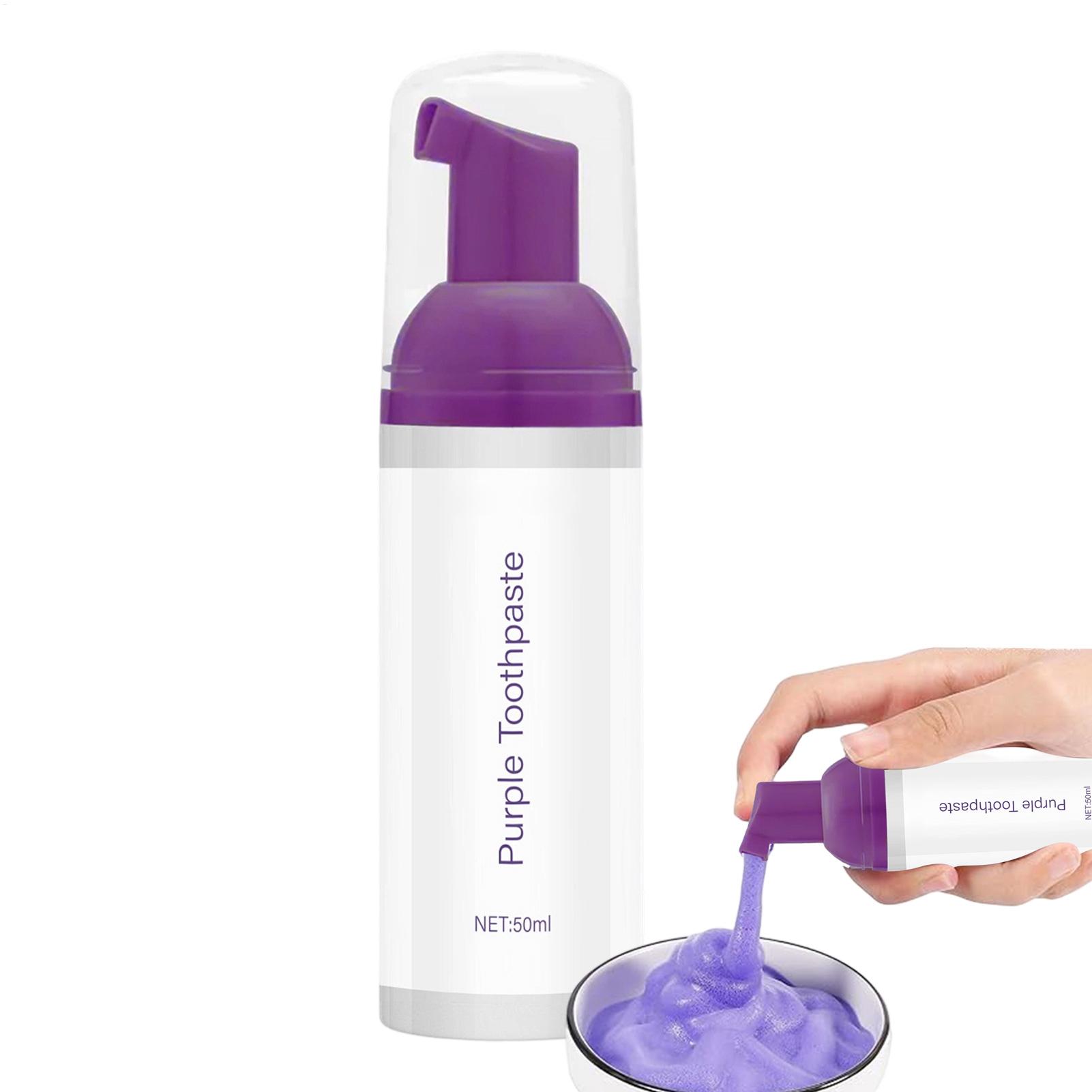 Dentifrice blanchissant violet - Teeth Whitening Foam Toothpaste avis et prix