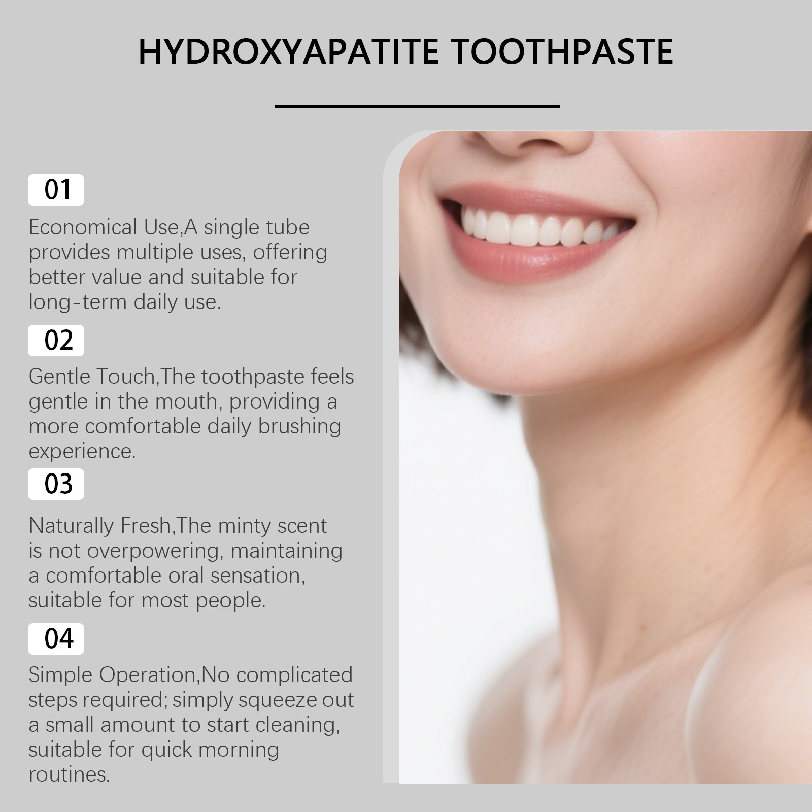 Dentifrice à la menthe poivrée - Teeth Whitening Foam Toothpaste avis et prix