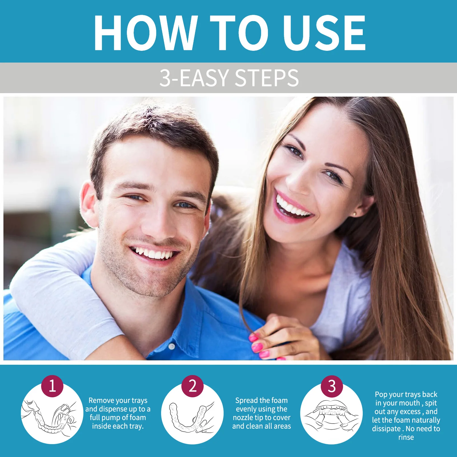 Aligneur de prothèses dentaire - Teeth Whitening Foam Toothpaste avis et prix