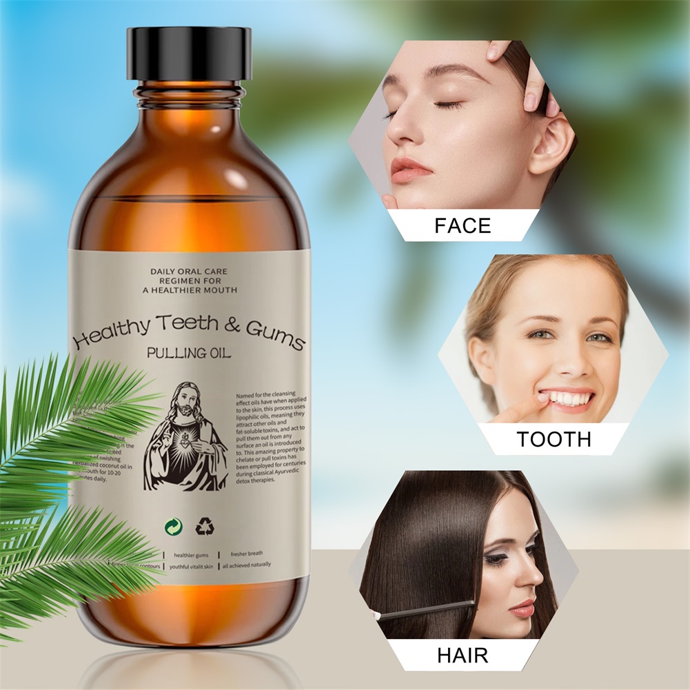 Le rince-bouche à l'huile de n - Teeth Whitening Oil Pulling avis et prix