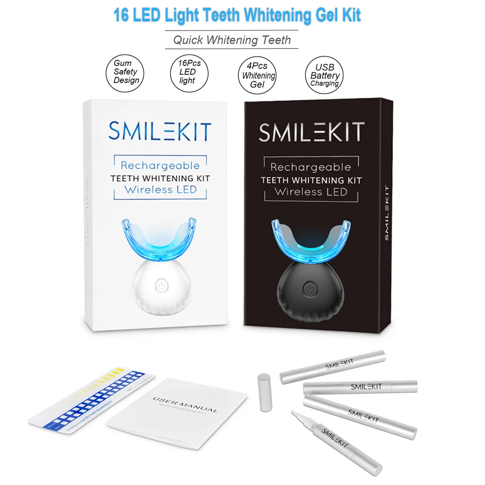 Kit de blanchiment des dents d - Teeth Whitening Blue Light avis et prix