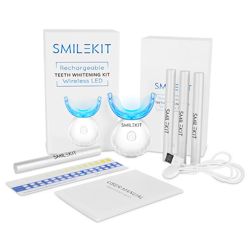Kit de blanchiment des dents d - Teeth Whitening Blue Light avis et prix