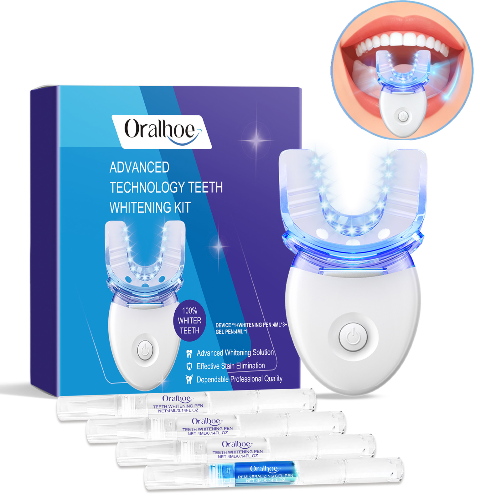 Kit professionnel de lumière L - Teeth Whitening Gels avis et prix