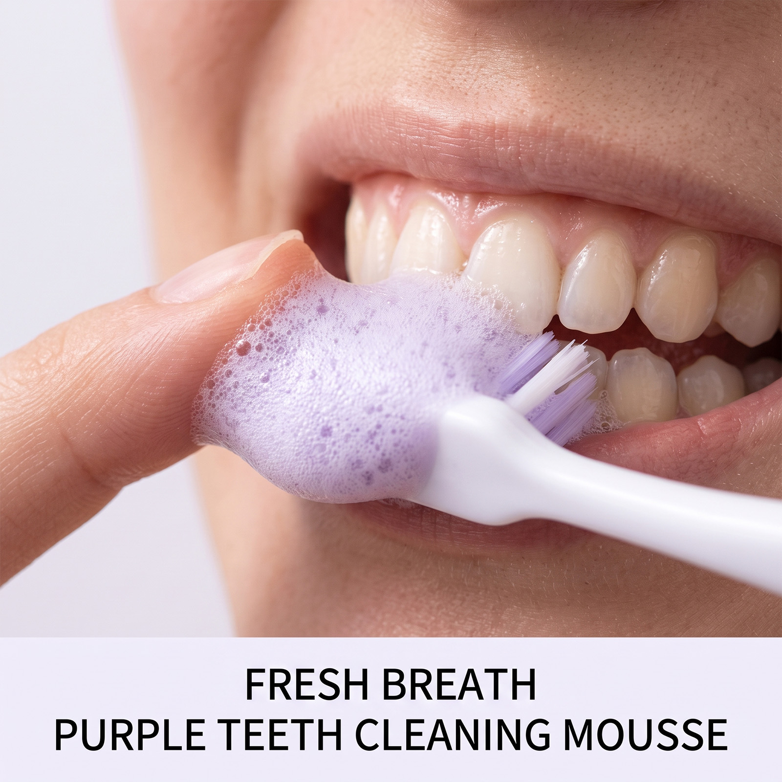 Mousse dentifrice violette bla - Teeth Whitening Foam Toothpaste avis et prix