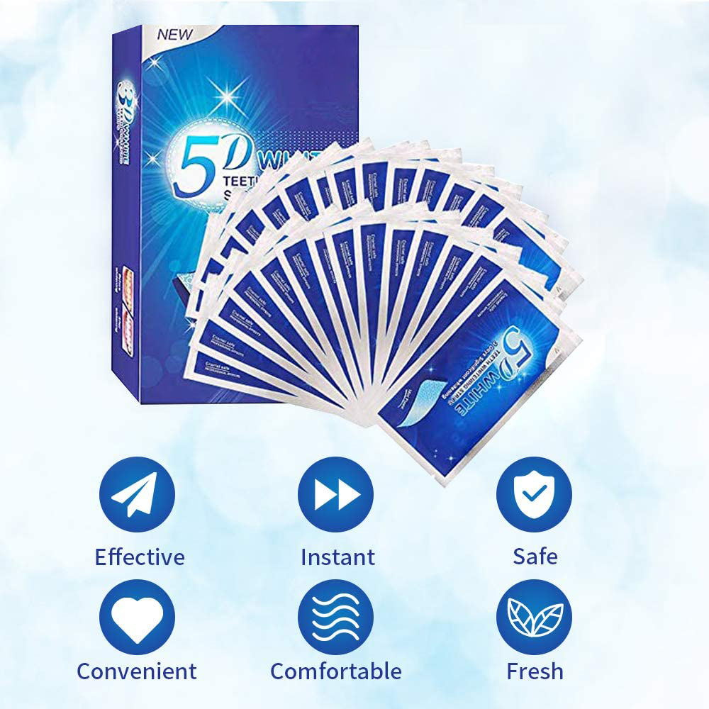 Bandelettes blanchissantes 5D  - Teeth Whitening Gels avis et prix