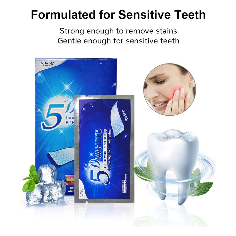 Bandelettes blanchissantes 5D  - Teeth Whitening Gels avis et prix