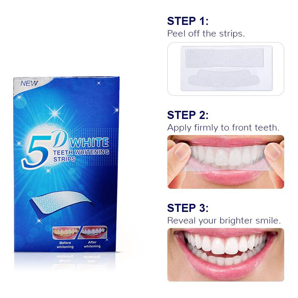 Bandelettes blanchissantes 5D  - Teeth Whitening Gels avis et prix